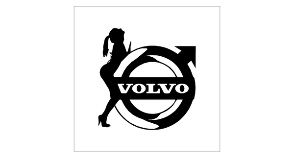 Volvo Logo med dame